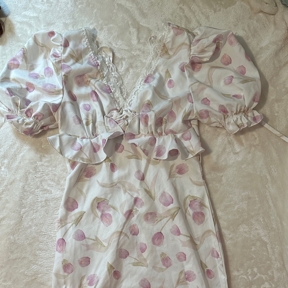 Floral Puff Sleeve Dress